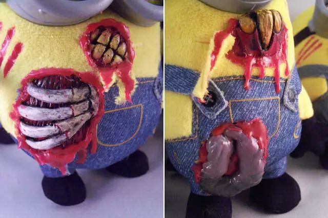 僵尸小黃人:從可愛變可怕的各種DIY手工娃娃