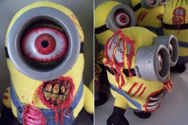 僵尸小黃人:從可愛變可怕的各種DIY手工娃娃