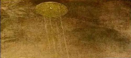 古代UFO？基督洗禮的畫描繪巨大飛行物射下光線
