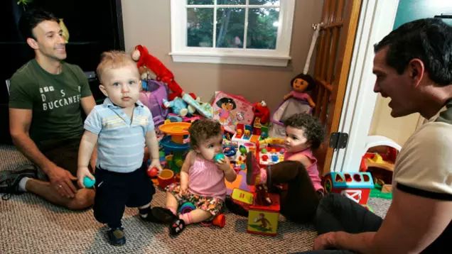 研究顯示同性戀家庭的小孩與一般傳統家庭的小孩一樣快樂!