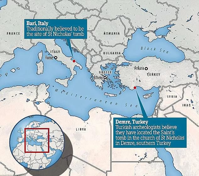 科學家發現圣誕老人的遺骨,經過“科學檢測”確定來自4世紀